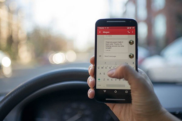 Texting In Car